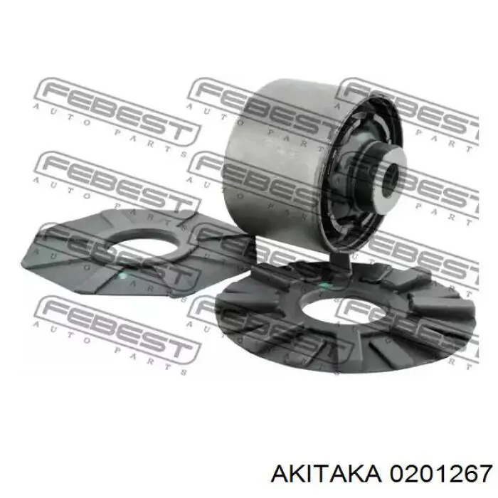 0201267 Akitaka Сайлентблоки продольных рычагов передней подвески