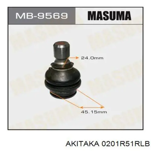 Купить 0201R51RLB Akitaka Сайлентблок заднего нижнего рычага