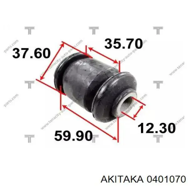 Купить 0401070 Akitaka Сайлентблок нижний передней подвески