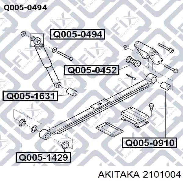 Втулка заднего амортизатора YC1518A034AB Ford