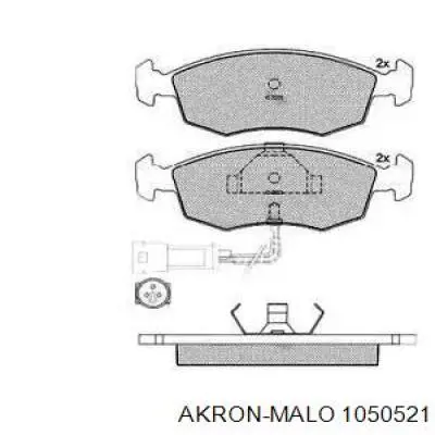 Передние тормозные колодки 1050521 Akron Malo