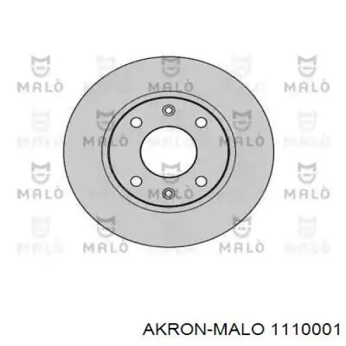 Передние тормозные диски 1110001 Akron Malo