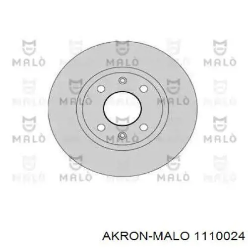 Передние тормозные диски 1110024 Akron Malo