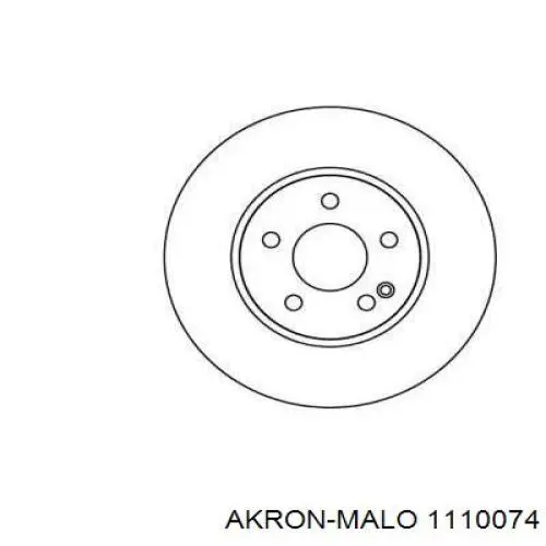 Передние тормозные диски 1110074 Akron Malo