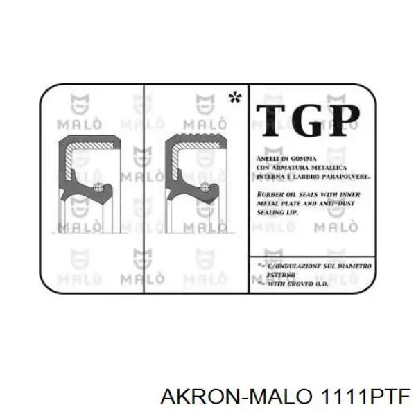 Сальник коленвала двигателя задний 1111PTF Akron Malo