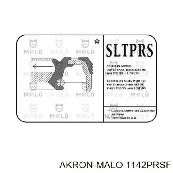 Сальник коленвала двигателя задний 1142PRSF Akron Malo