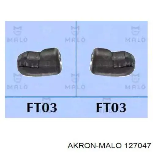 127047 Akron Malo amortecedor de tampa de porta-malas (de 3ª/5ª porta traseira)