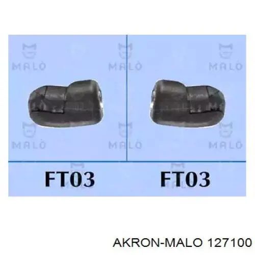 Амортизатор багажника 127100 Akron Malo