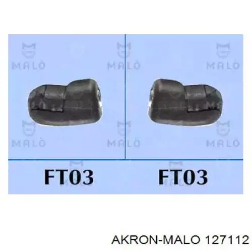 Амортизатор багажника 127112 Akron Malo