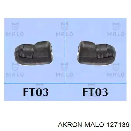 Амортизатор багажника 127139 Akron Malo