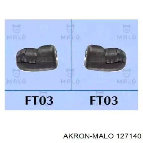 Амортизатор багажника 127140 Akron Malo