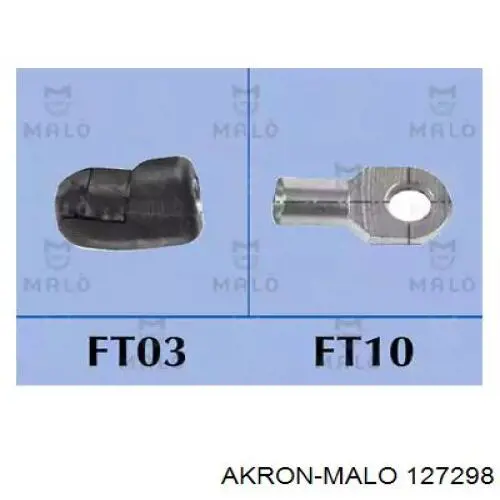 Амортизатор багажника 127298 Akron Malo