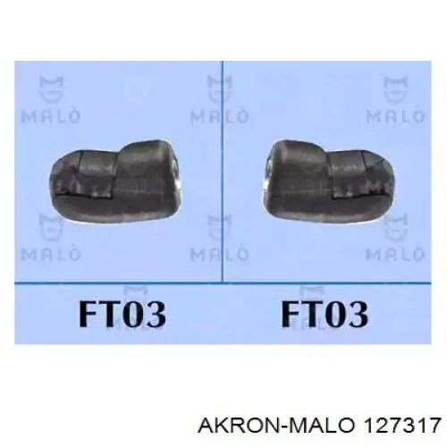 Амортизатор багажника 127317 Akron Malo