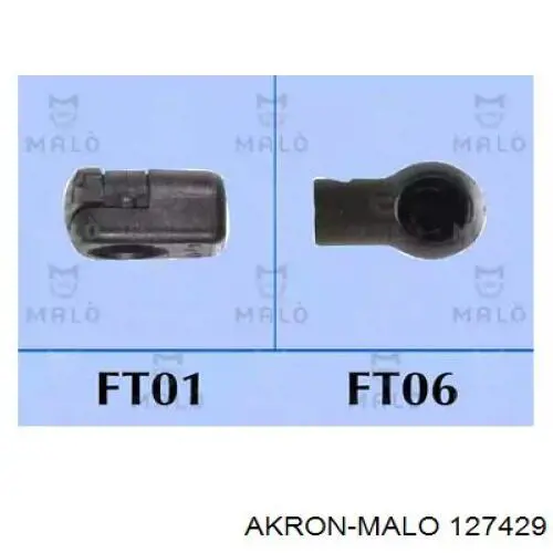 Амортизатор стекла багажника (двери 3/5-й задней (ляды) 127429 Akron Malo