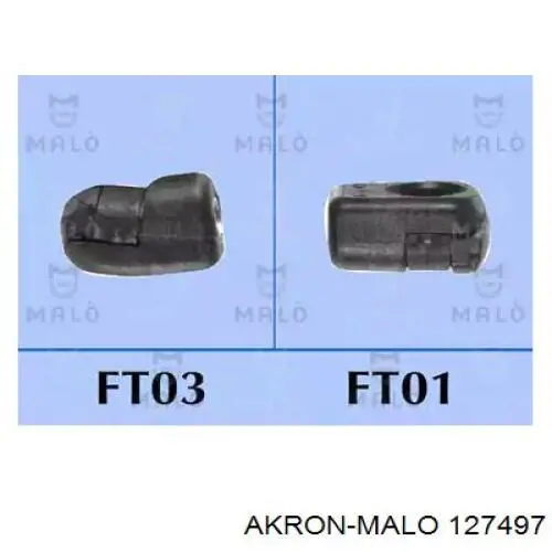 Амортизатор багажника 127497 Akron Malo