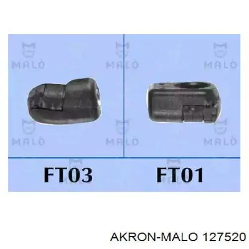 127520 Akron Malo amortecedor de vidro de porta-malas (de 3ª/5ª porta traseira (de tampa de alcapão)