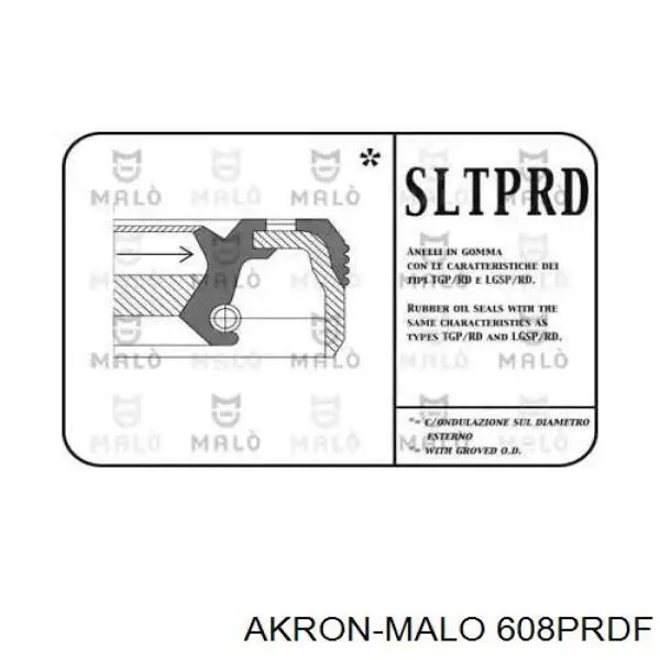 Сальник распредвала 608PRDF Akron Malo