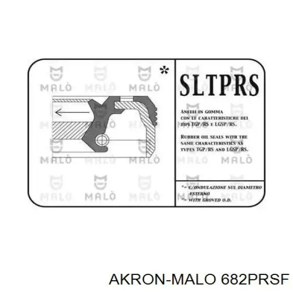 Сальник коленвала двигателя задний 682PRSF Akron Malo