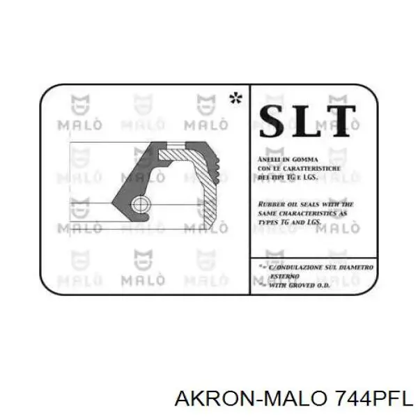 Сальник коленвала двигателя передний 744PFL Akron Malo