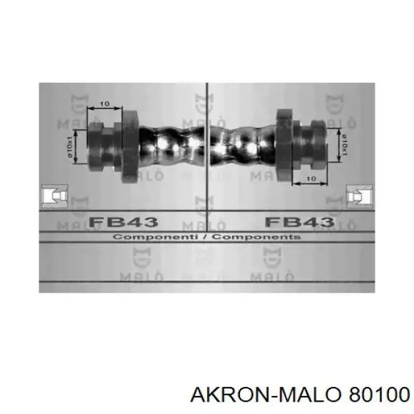 Задний тормозной шланг 80100 Akron Malo