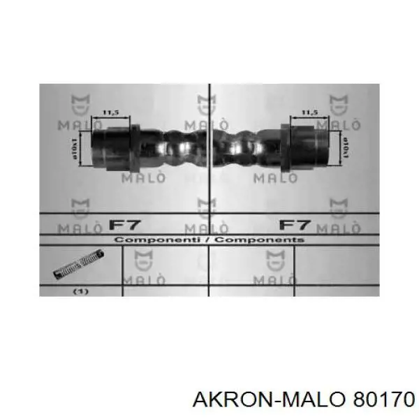 Задний тормозной шланг 80170 Akron Malo