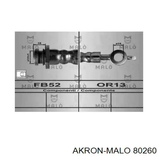 Задний тормозной шланг 80260 Akron Malo