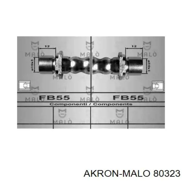 Задний тормозной шланг 80323 Akron Malo