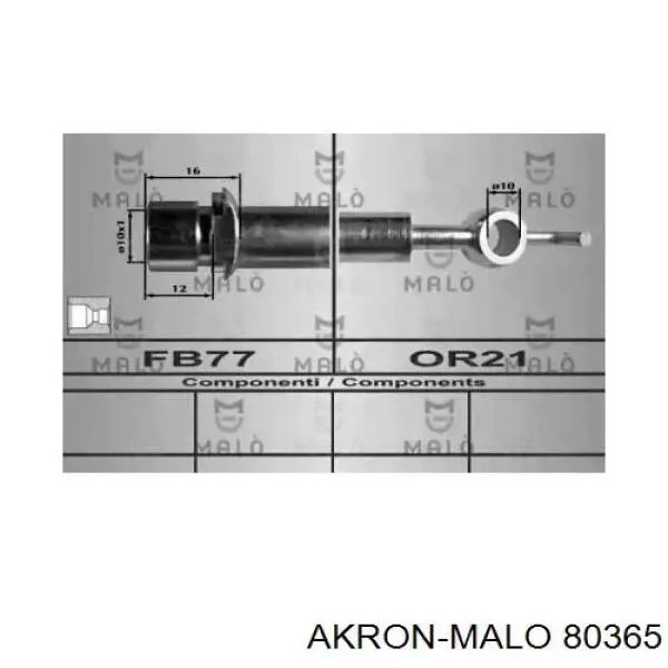 80365 Akron Malo шланг тормозной задний