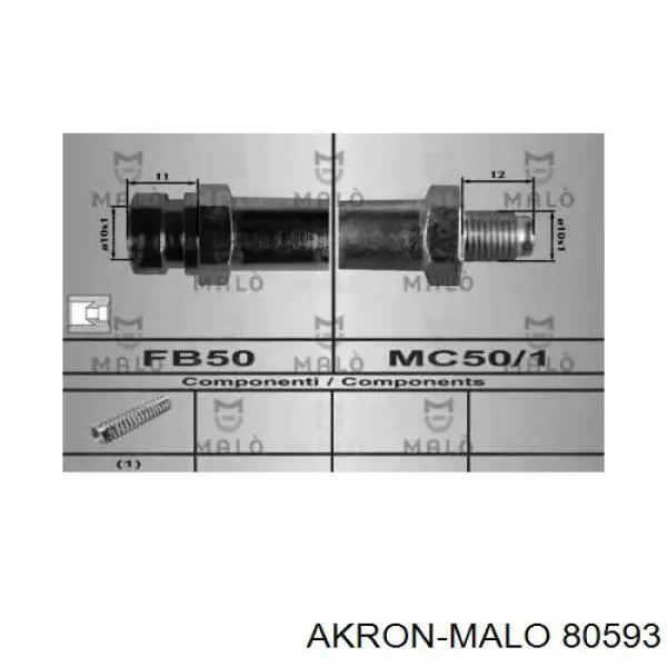 Задний тормозной шланг 80593 Akron Malo