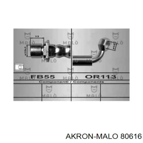 Шланг тормозной задний правый 80616 Akron Malo