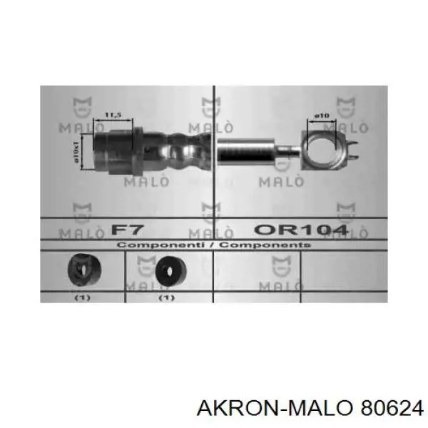 Шланг тормозной передний 80624 Akron Malo