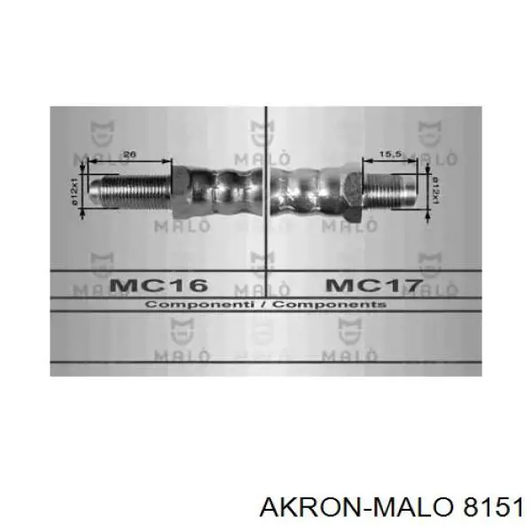 Compre 8151 Akron Malo Mangueira de embraiagem