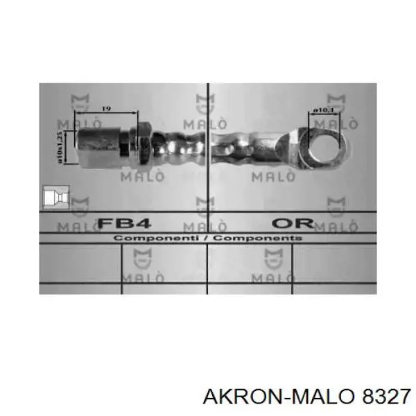 8327 Akron Malo шланг тормозной передний
