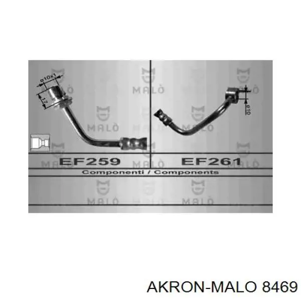 Шланг тормозной передний левый 8469 Akron Malo