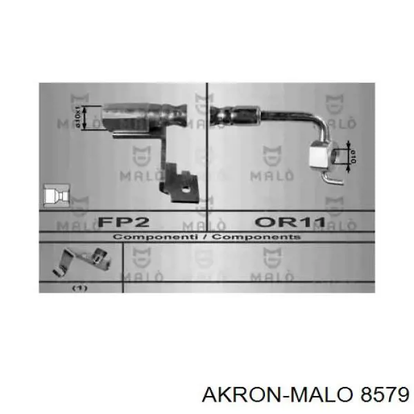 Шланг тормозной передний левый 8579 Akron Malo