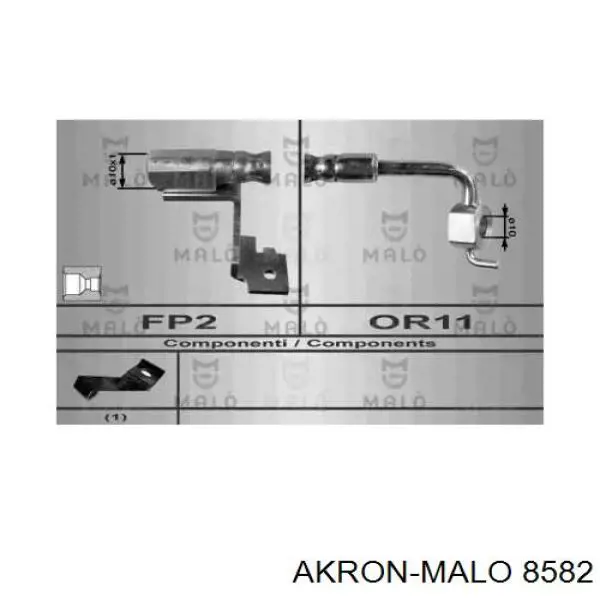 Шланг тормозной передний левый 8582 Akron Malo