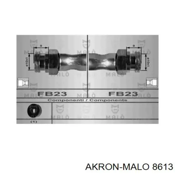 Задний тормозной шланг 8613 Akron Malo