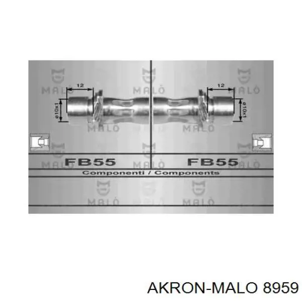 Задний тормозной шланг 8959 Akron Malo