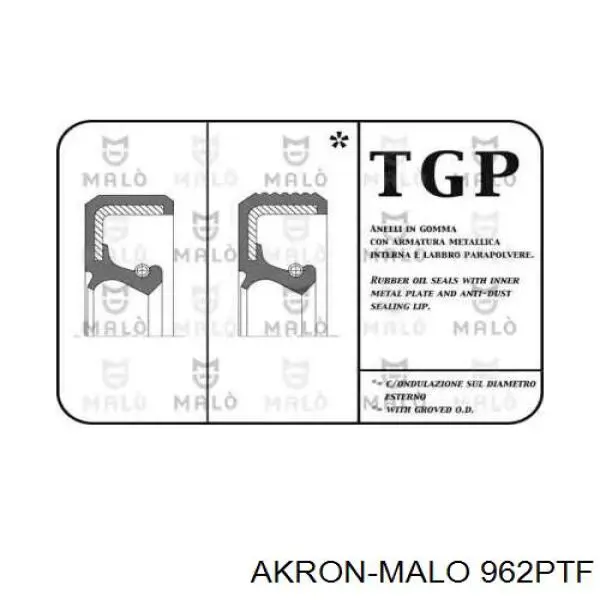 Сальник коленвала двигателя передний 962PTF Akron Malo