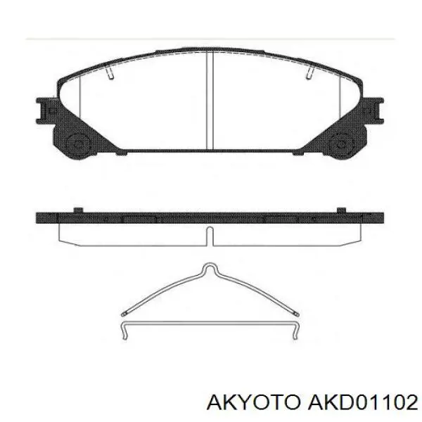 Передние тормозные колодки AKD01102 Akyoto