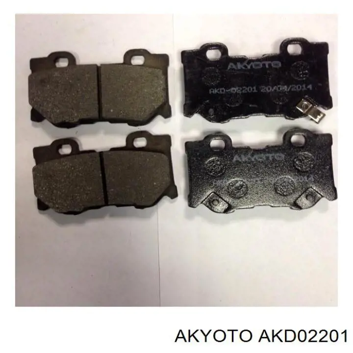 AKD02201 Akyoto sapatas do freio traseiras de disco