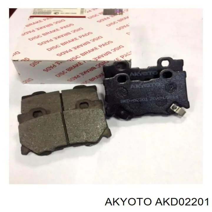 Задние тормозные колодки AKD02201 Akyoto