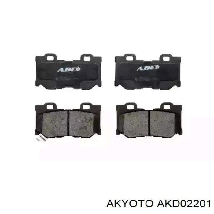 AKD02201 Akyoto Колодки тормозные дисковые комплект