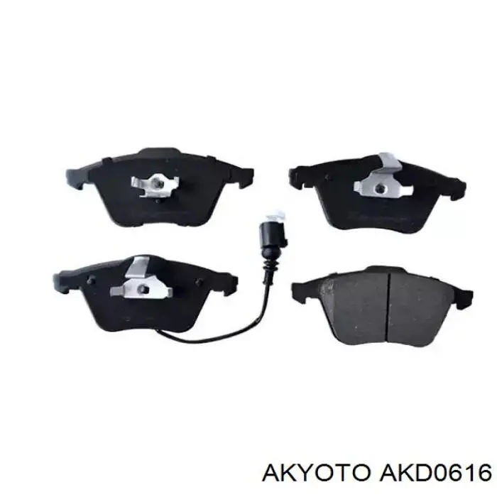 AKD0616 Akyoto колодки тормозные передние дисковые
