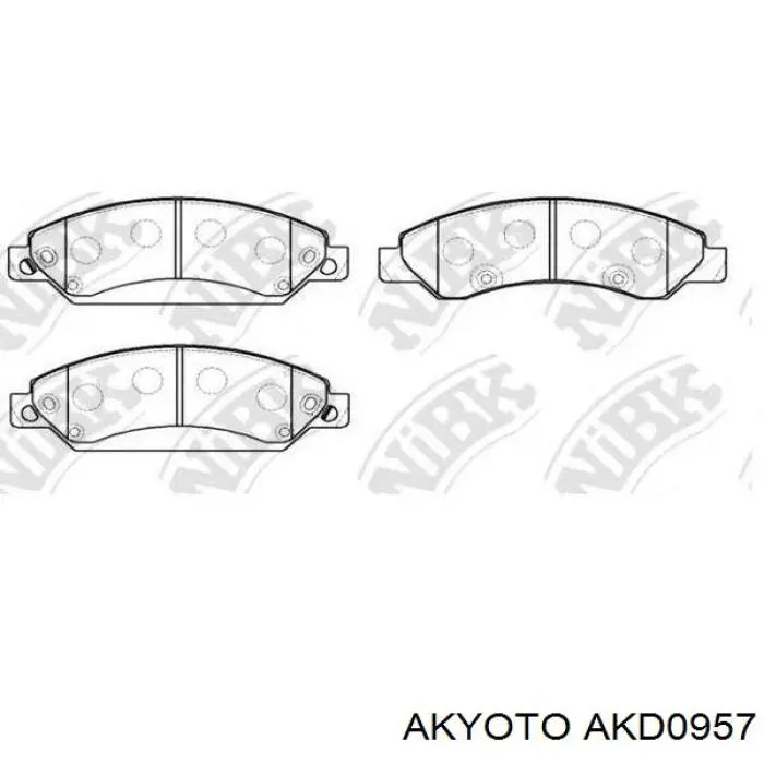 Купить B111566 Denckermann Колодки тормозные