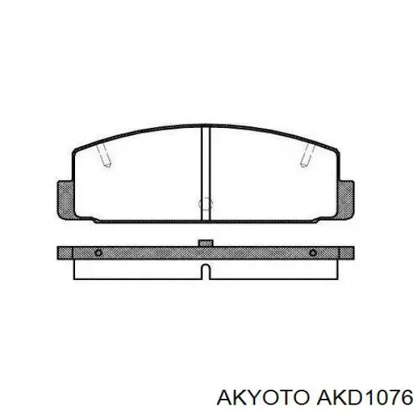 Задние тормозные колодки AKD1076 Akyoto