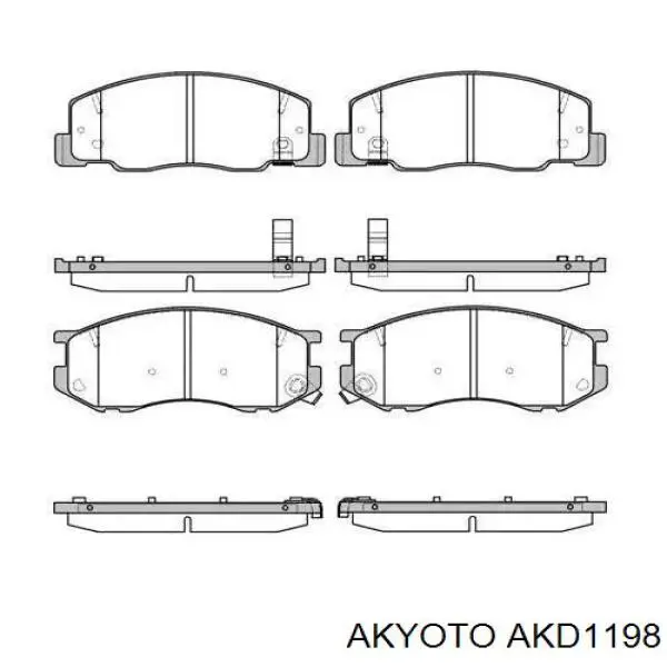 Передние тормозные колодки AKD1198 Akyoto