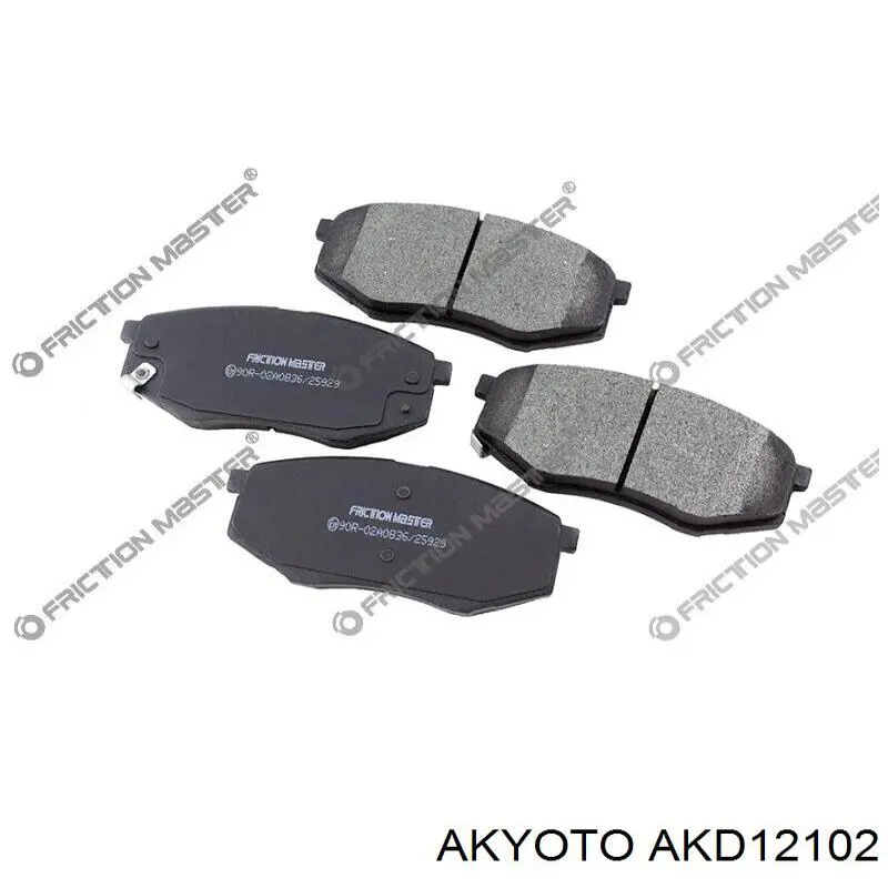 AKD12102 Akyoto sapatas do freio dianteiras de disco