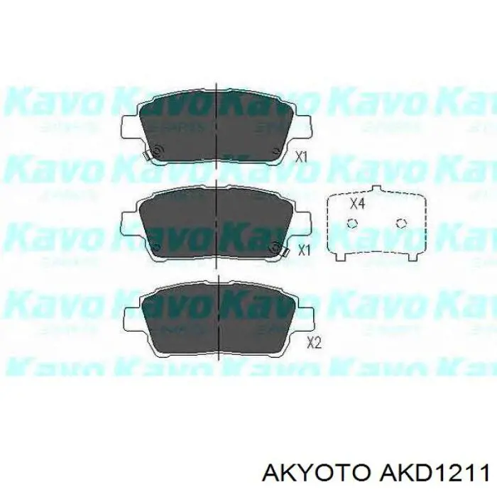 Передние тормозные колодки AKD1211 Akyoto