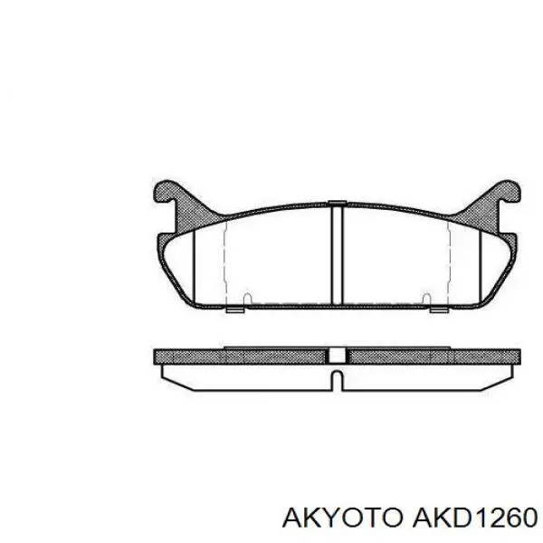 Передние тормозные колодки AKD1260 Akyoto